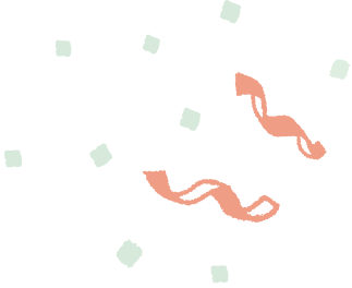 リボンとパーティクル